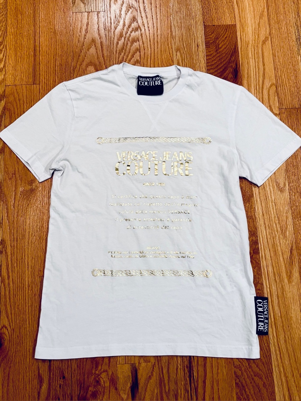 Versace White Gold Tshirt